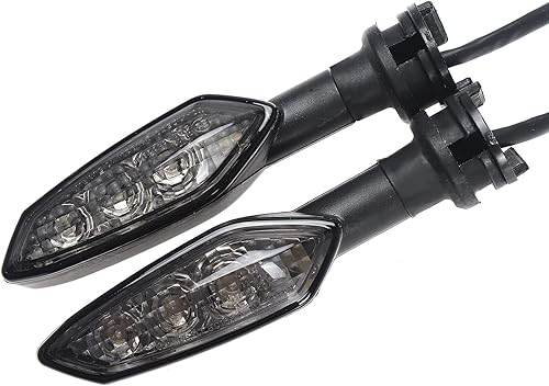 2 indicadores de señal de giro delanteros o traseros para motocicleta, compatibles con YZF-R1SM 2015-2020 y MT-10 2016-2020 (humo)