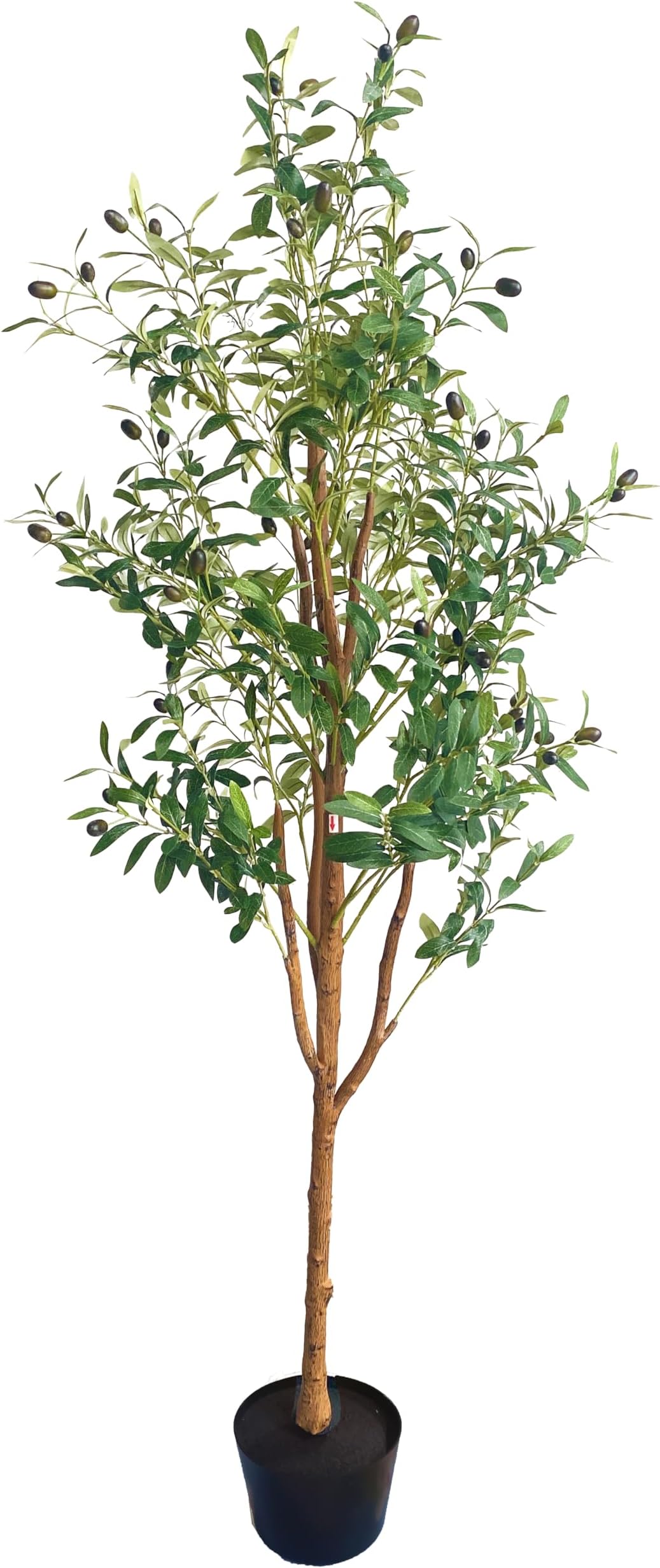 5ft Artificial Olive Tree with Pot Indoor Outdoor Artificial Plant 150cm Tall Realistic Look Olive Tree Artificial Tree Simulation Olive Tree With Fruit and Adjustable Branches