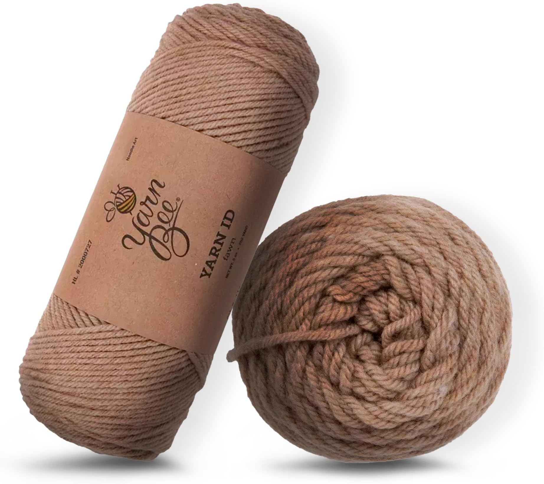 Yarn Bee Medium – Soft Skein – 252 Yards of 80% Acrylic & 20% Polyamide Yarn for Crocheting Blankets, Hats, & More – DIY Handcrafting Accessories