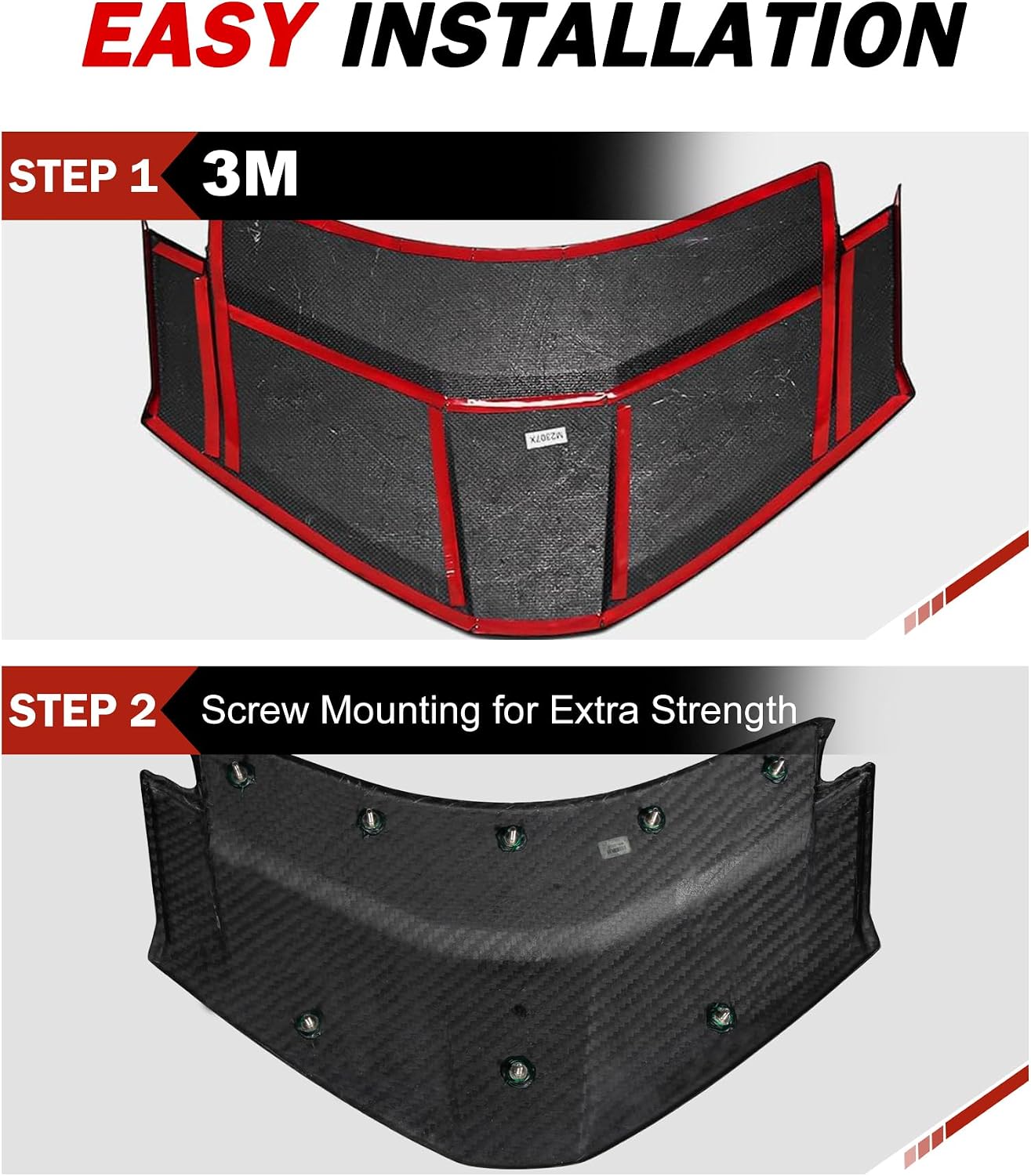 100% Cabron Fiber Rear Lower Window Trim Hatch Vent Cover Compatible with Chevrolet Corvette C8 2020-2026, Rear Trunk Upper Window Panel Trim Accessories (Black)