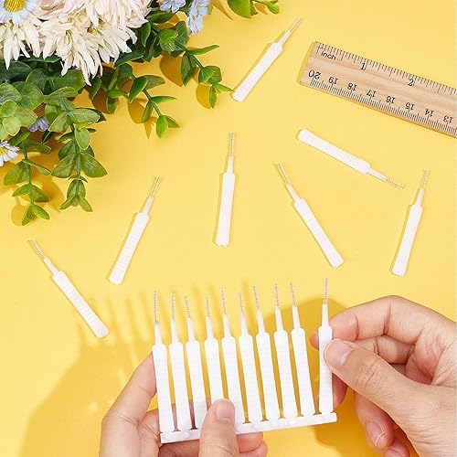 Miniatura 3 de GORGECRAFT Cepillo de limpieza de cabezal de ducha, 100 piezas, herramienta limpiadora de boquillas de ducha, limpiador multifuncional