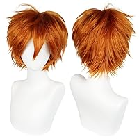 Vista 23 de Anogol peluca color blanco plateado Tokio Ghoul Tokio Guru Kaneki Ken para fiesta de Cosplay