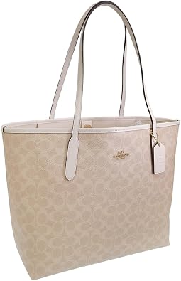 Coach Signature Canvas SIG City Tote CV976IMXDM A4 Compatible with A4