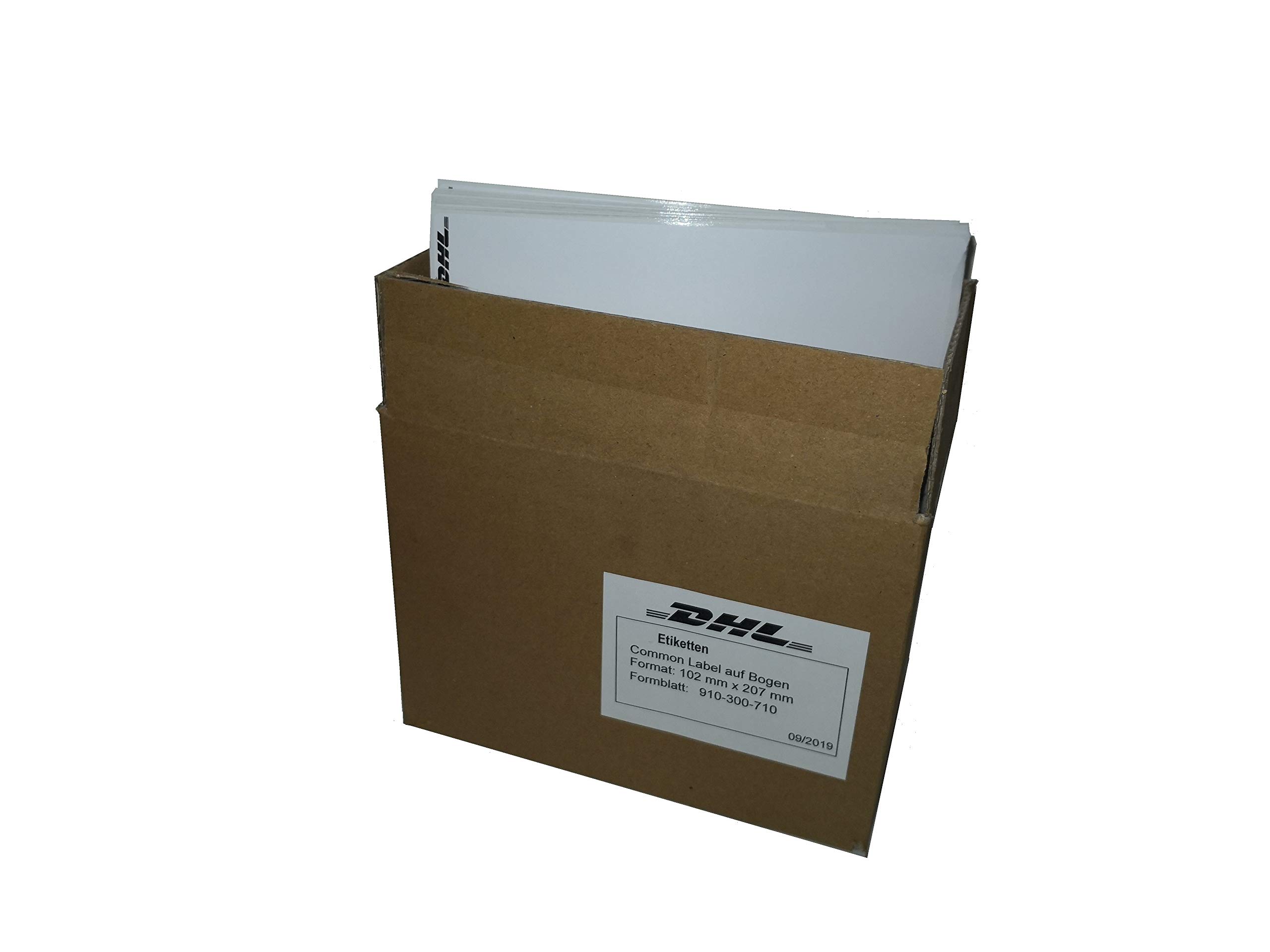 DHL Étiquettes d'expédition autocollantes 102 mm x 207 mm pour imprimante laser/jet d'encre 5000 feuilles 910-300-710