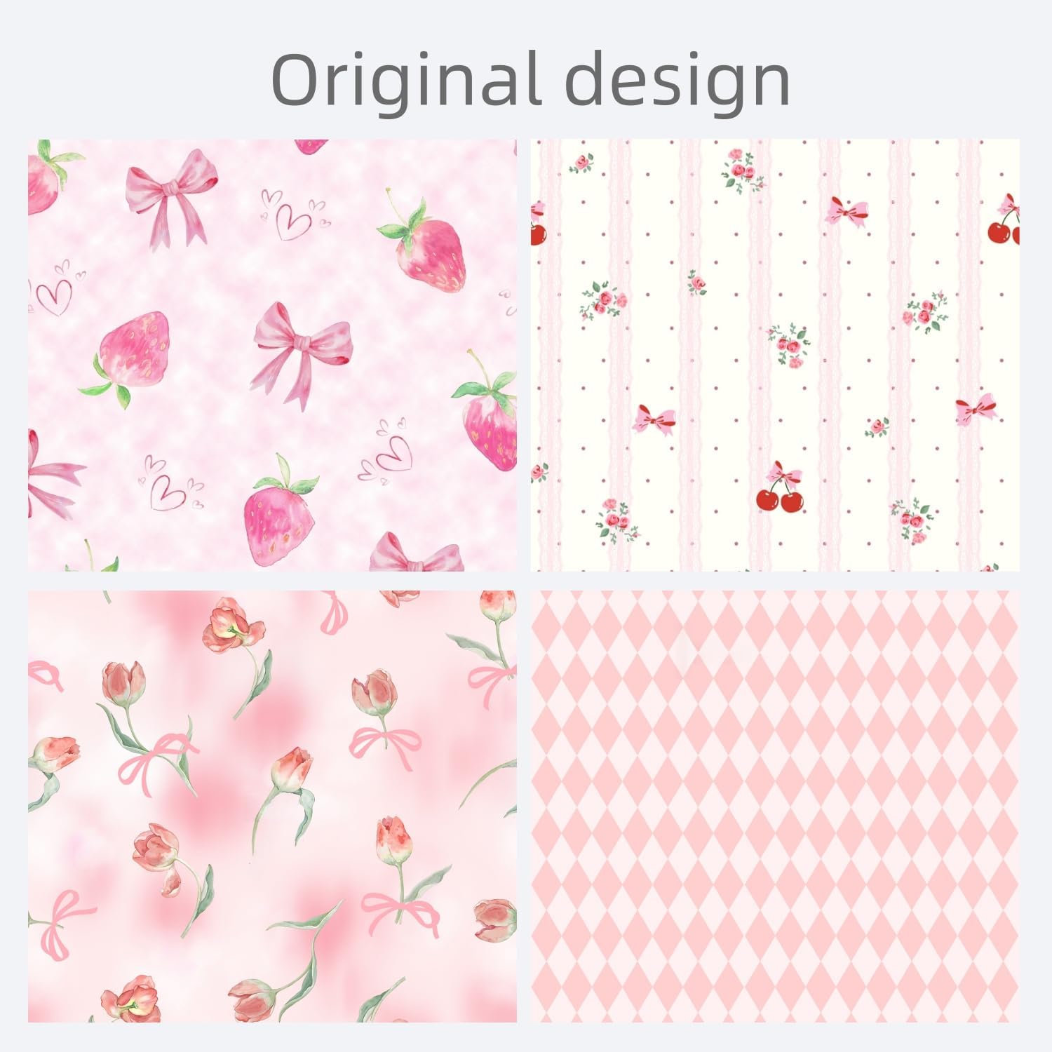 Sweet & Cute! Women's Printed Lace Bikini Briefs - 4-Pack Floral Animal Underwear Set - Image 6