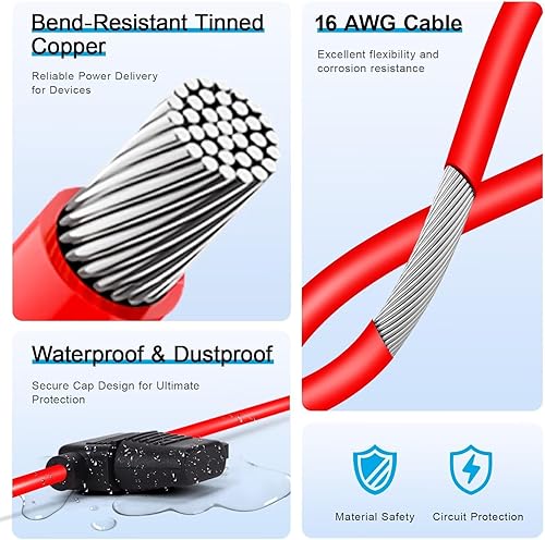 Miniatura 8 de Anyongora 4 paquetes de portafusibles en línea de 12 AWG, portafusibles de hoja automotriz con 40 fusibles estándar (2A, 3A, 5A, 7.5A, 10A, 15A,