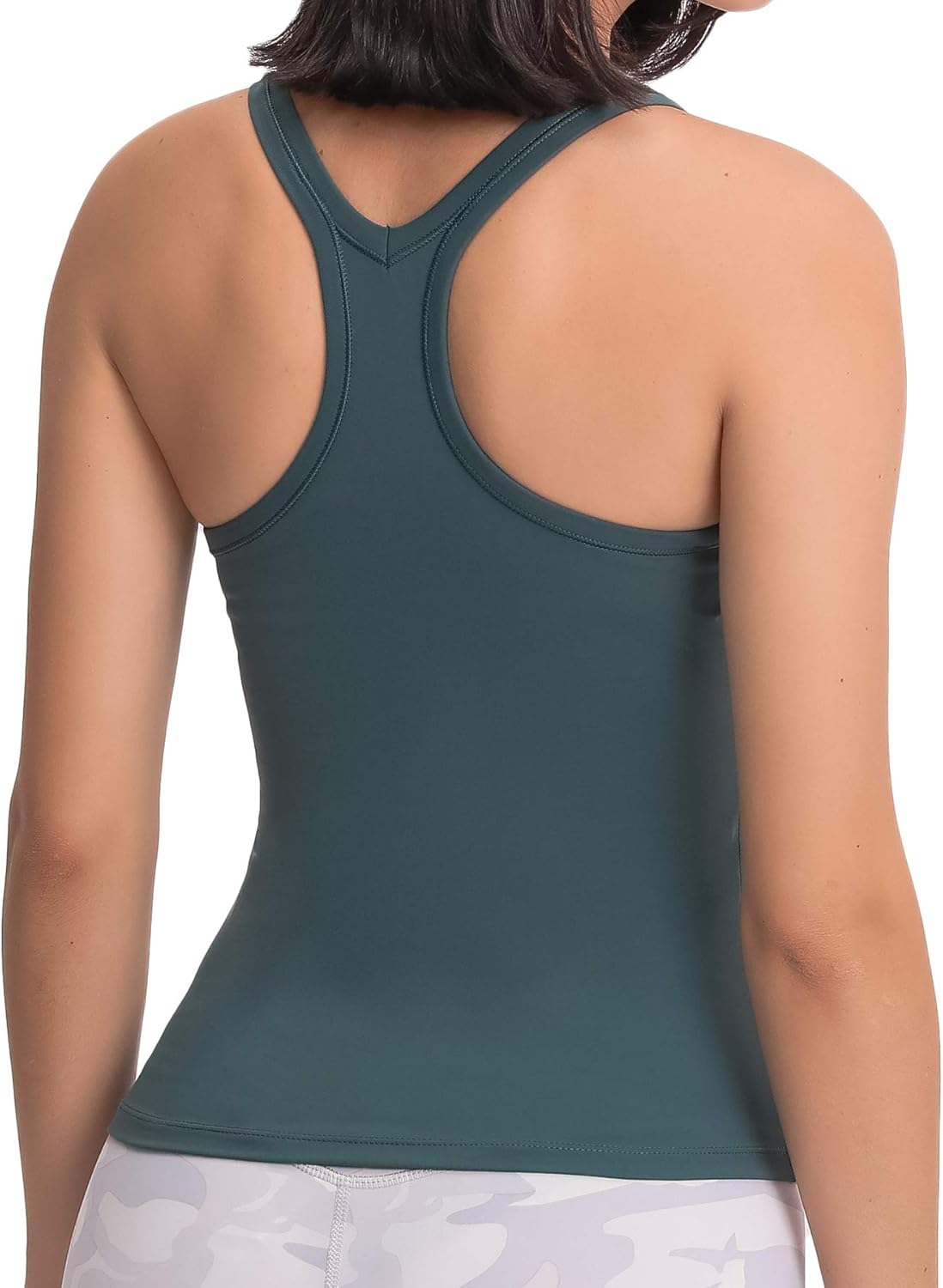 Lemedy Women Racerback Tank Tops Built in Bra Workout Activewear Camisole - Image 6