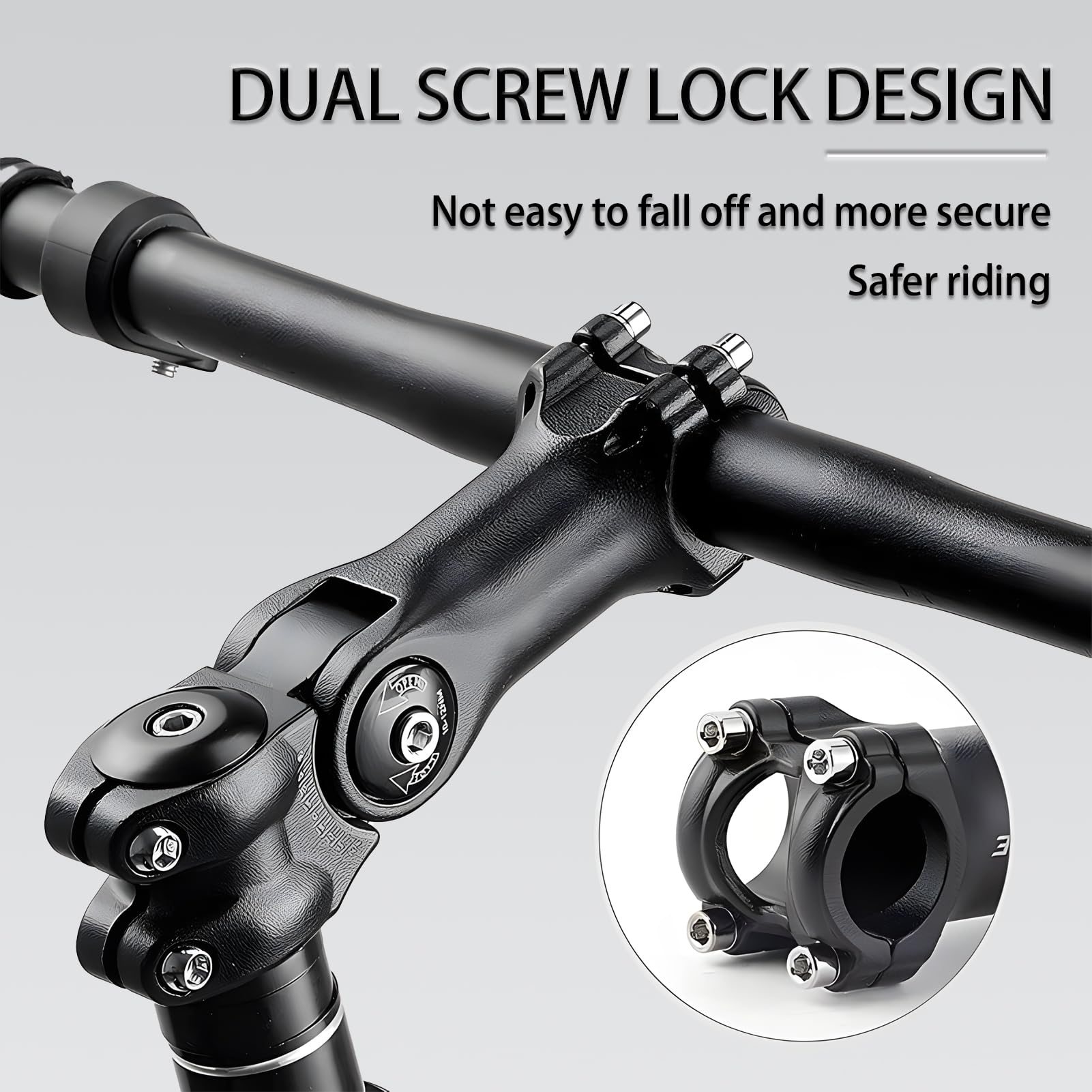 YATOSEEN Fahrrad Vorbau 31,8mm - Verstellbarer Lenkererhöhung 120mm Für MTB Rennrad