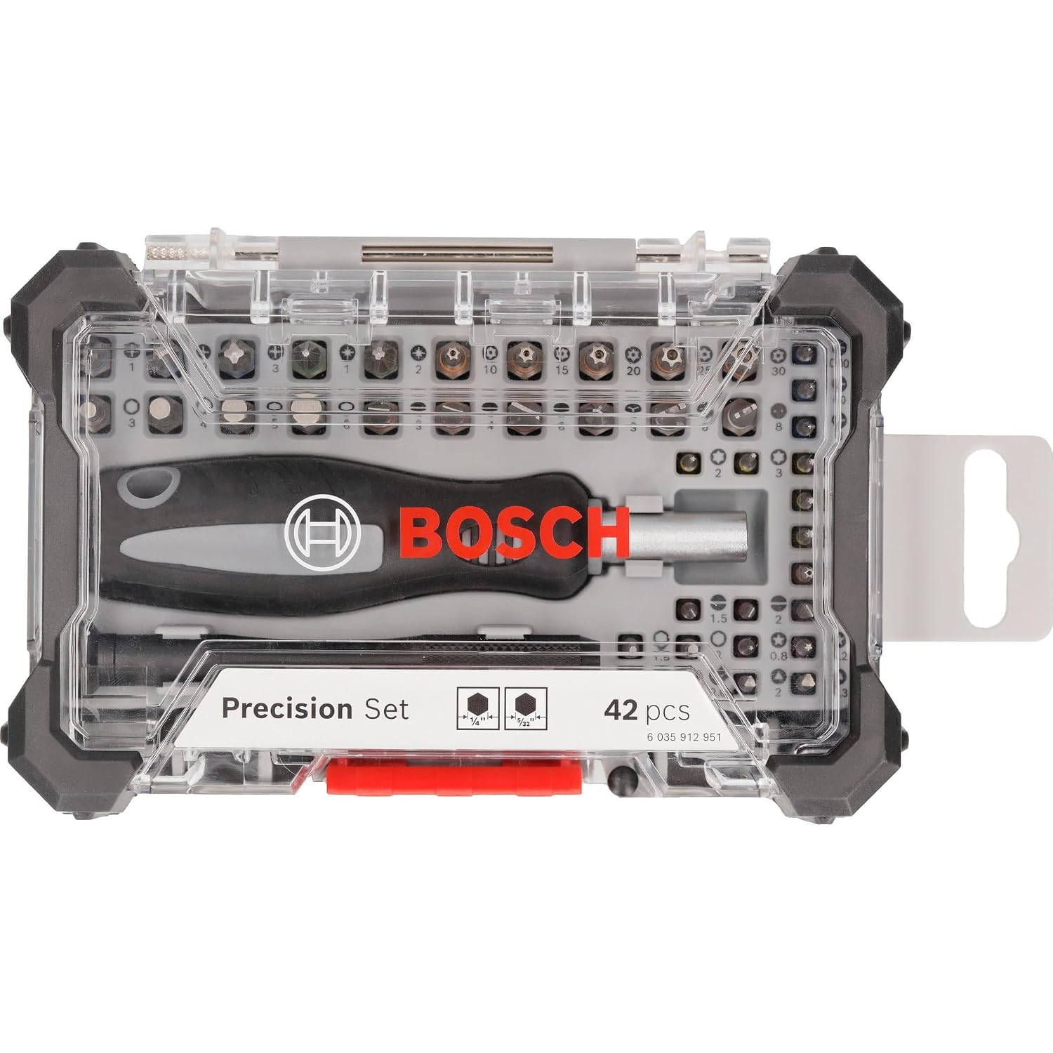 BOSCH 42-Piece Precision Bit Set | Includes Phillips, Torx, Slotted, Hex & Specialty Bits | Durable S2 Steel | Ergonomic N...