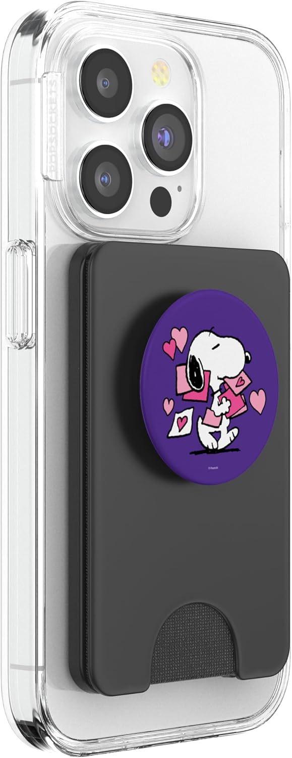 Peanuts Snoopy Valentine's Day Letters PopSockets PopWallet for MagSafe