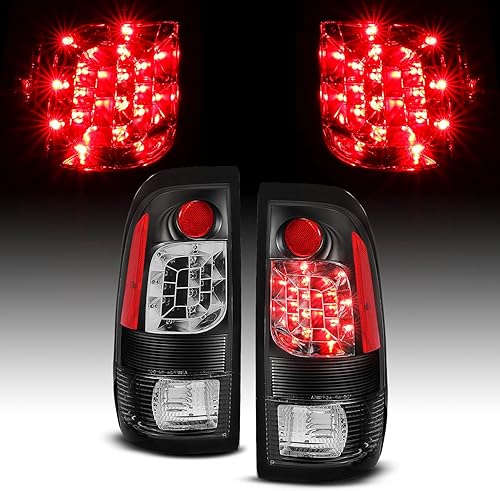 Miniatura 2 de AmeriLite Para Chevy Cobalt JDM Proyector LED Negro Luz de Repuesto Lado Izquierdo y Derecho con Enchufe de Bombilla Incandescente Incluido