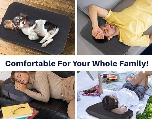 Miniatura 6 de TREKOLOGY Almohada inflable grande para camping, almohada inflable para camping, almohada inflable de aire, almohada de camping para dormir,