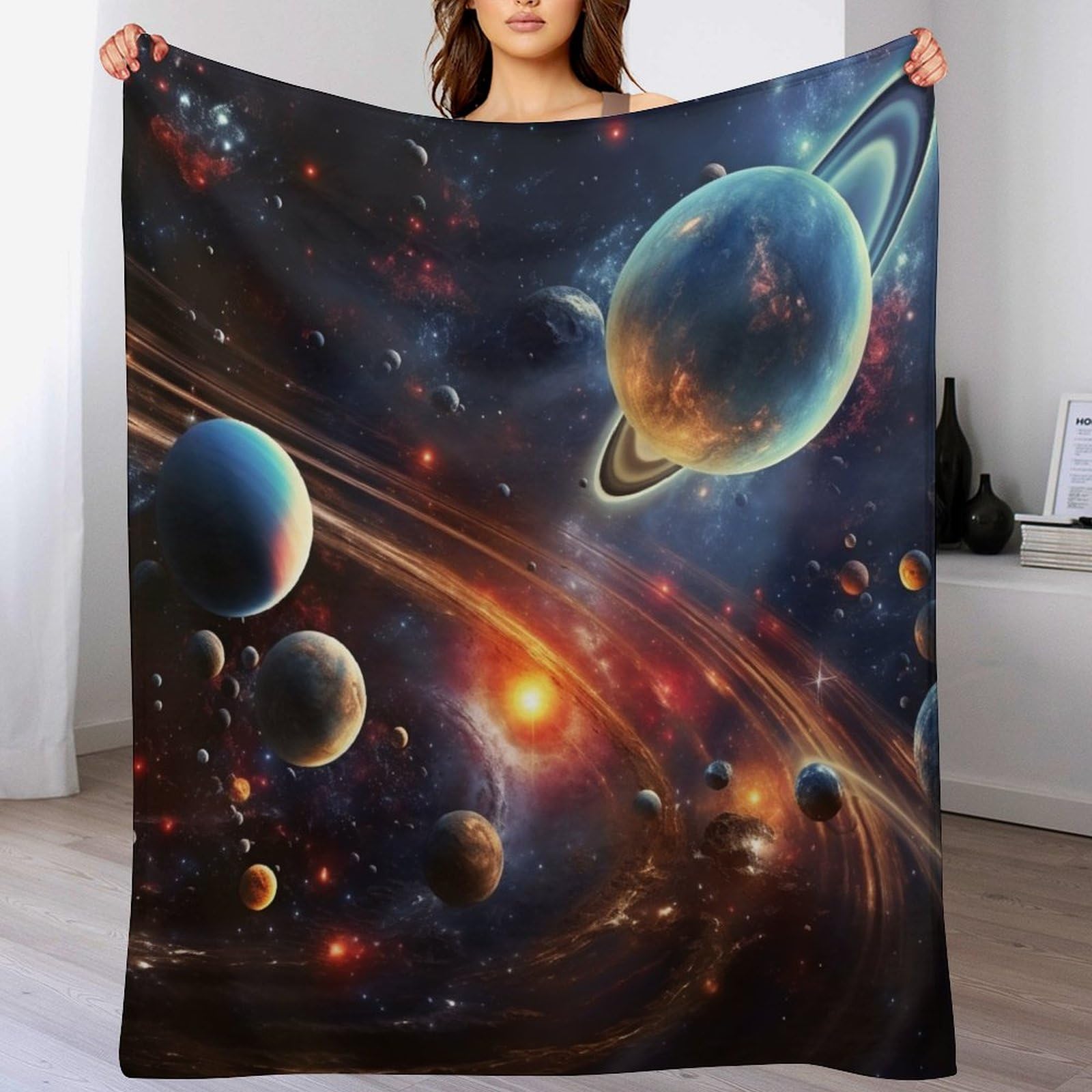 Couverture de salon en flannel 150x200cm pour lit et canapé jeté coloré