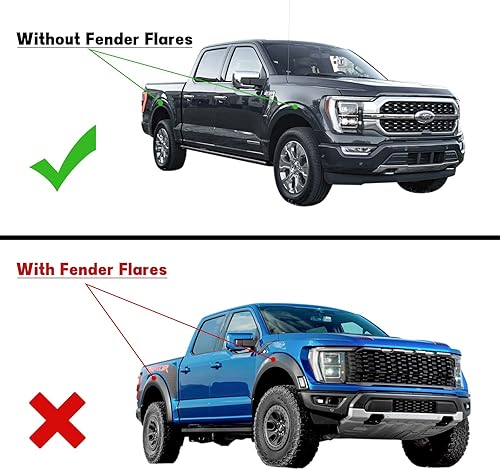 Miniatura 2 de BDFHYK Guardabarros Protectores contra Salpicaduras Guardabarros Guardabarros Compatibles con Toyota Tundra Sin Extensiones de Guardabarros