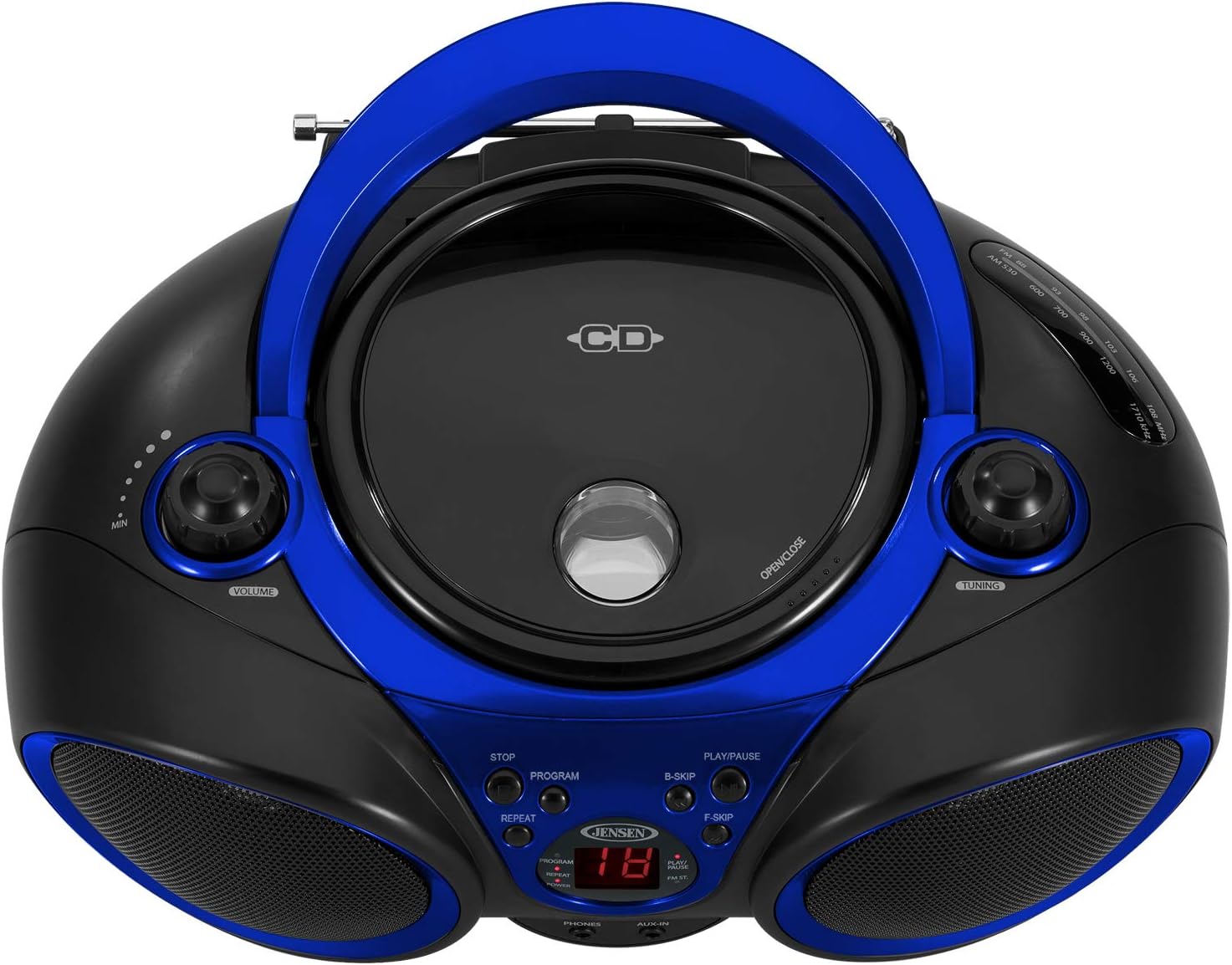 One-Day Sale: Up to 80% Off Jensen CD-490 Portable Sport Stereo CD Player with AM/FM Radio and Aux Line-in & Headphone Jack (Blue) 🔥 Hot Deals Jensen CD-490 Portable Sport Stereo CD Player with AM/FM Radio and Aux Line-in & Headphone Jack (Blue)