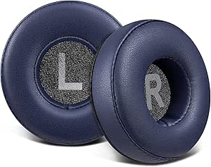 QeeFop 1 Paire Remplacement Coussinets D'oreille Pour JBL T450BT/T500BT /T510BT/TUNE600BTNC/JR300/JR300BT Avec Mousse à Mémoire (Blanc