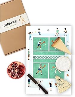 Pickleball Cheese Board – Premium Ceramic Serving Tray with Cork Base – Unique Gift for Pickleball Players & Fans (20cm x 30cm)