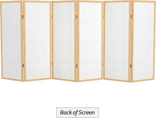 Miniatura 46 de Pantalla Shoji corta de doble cruz de 4 pies - Natural - 3 paneles Natural,Negro -,Honey,Rosewood,Nuez,Blanco,https://www.amazon.com/dp/undefined