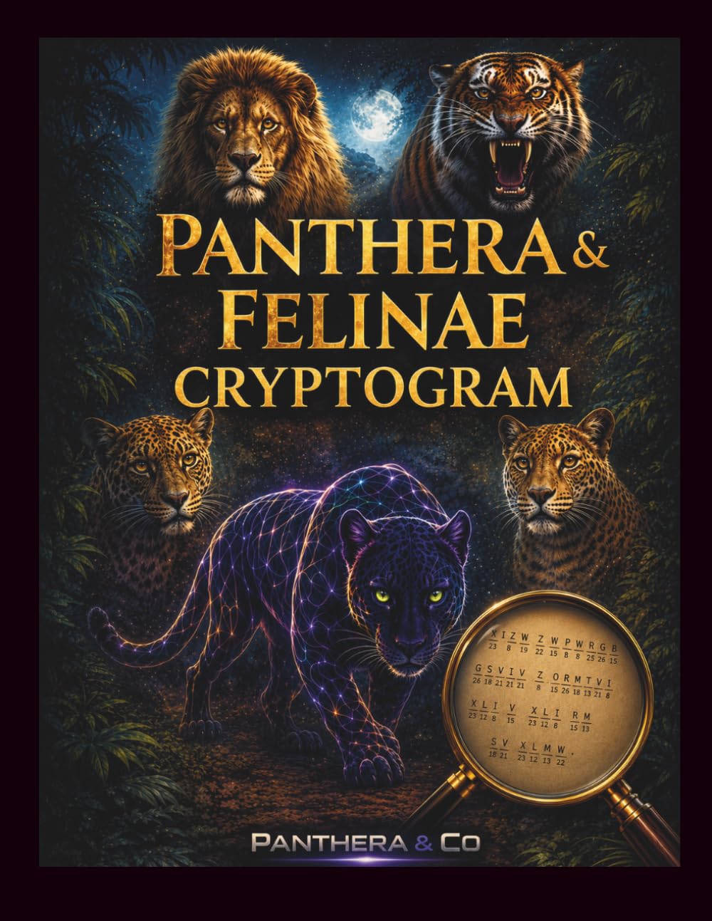 Panthera & Felinae Cryptogram: 200 Powerful Puzzles of Predators, Instinct and the Wild (Panthera Cryptogram Collection)