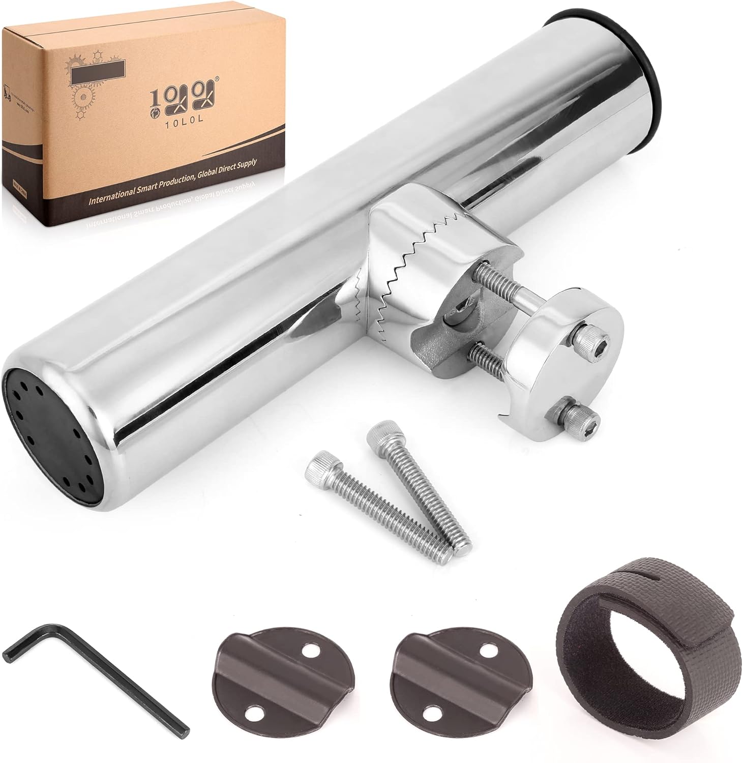 10L0L Fishing Rod Holder for Golf Cart, Stainless Steel Rod