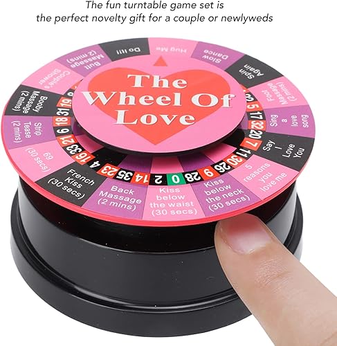 Miniatura 2 de Azusumi Juego The Wheel of Love - Divertido juego de mesa giratoria para parejas juego de fiesta juego de regalo para adultos juego de mesa para
