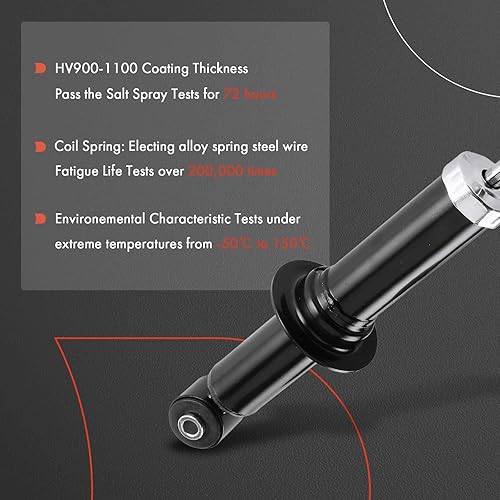 Miniatura 4 de A-Premium Amortiguador trasero compatible con Jeep Compass, Patriot 2007-2010 y Dodge Caliber 2007-2010, lado del conductor y del pasajero