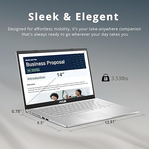 Vista 26 de ASUS Vivobook 2023 Laptop delgada con pantalla táctil FHD de 15.6 pulgadas, Intel Core i3-1115G4 hasta 3.9 Ghz, 12 GB de RAM, SSD PCIE de 512 GB