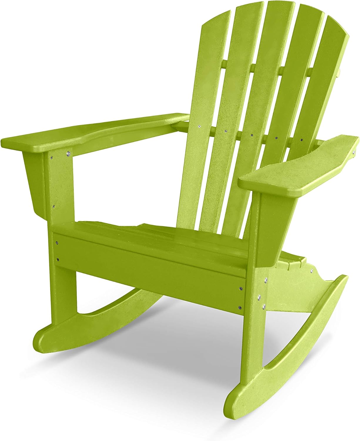 POLYWOOD® Palm Coast Adirondack Rocking Chair in Teak