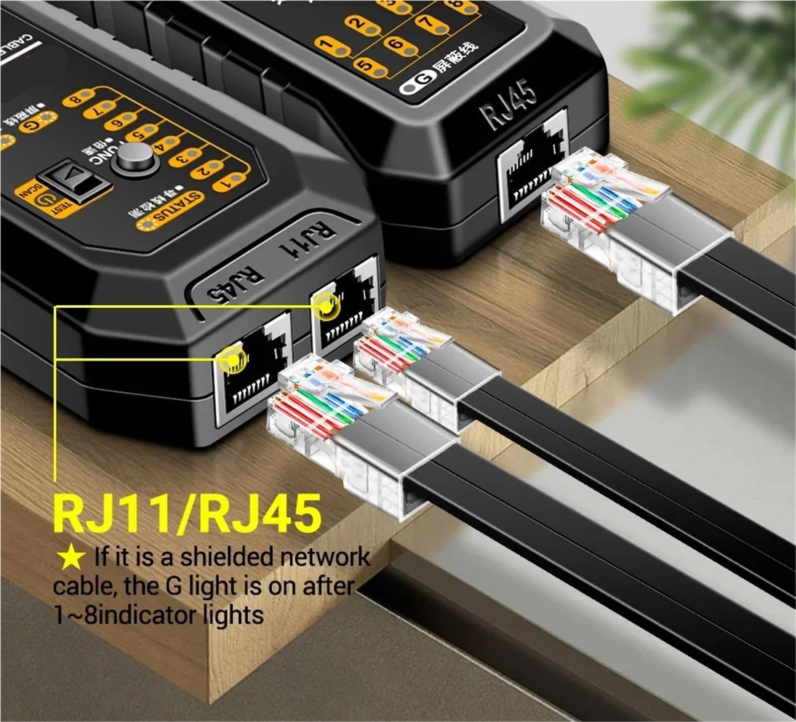 Inteligentny tester kabli sieciowych RJ45 RJ11, LAN, lokalizator przewodów, detektor tonera, narzędzia do testowania linii - Omni-Check