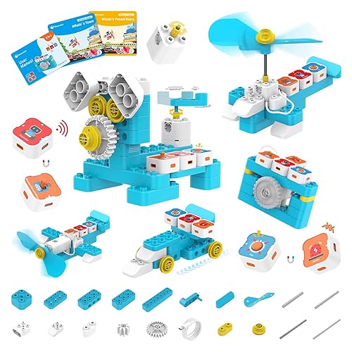 WhalesBot A1 Coding Toy for Kids, Building Block Robot, Fun