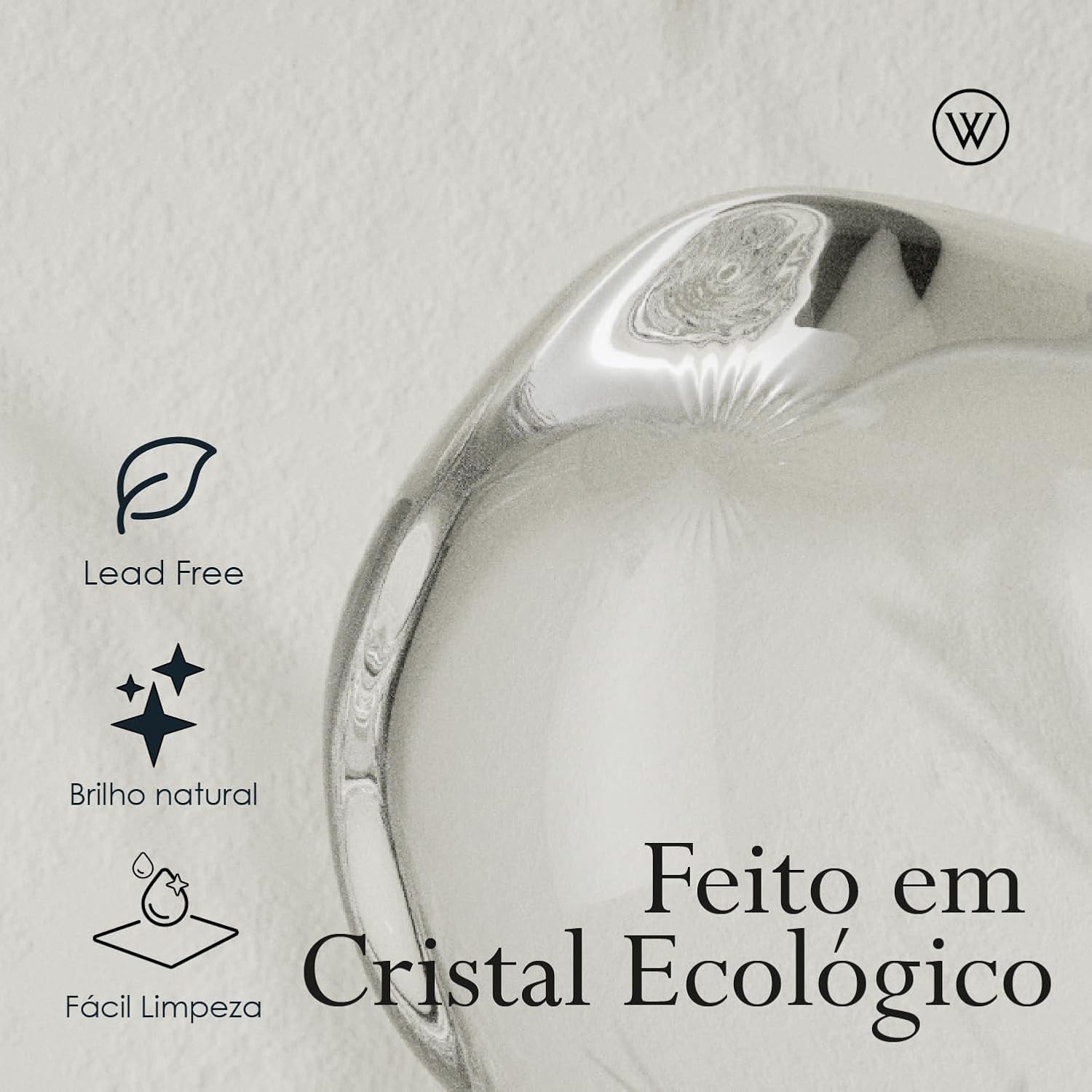 WOLFF - Manteigueira Retangular com Tampa Bird 18cm x 10cm x 9cm Cristal Ecológico