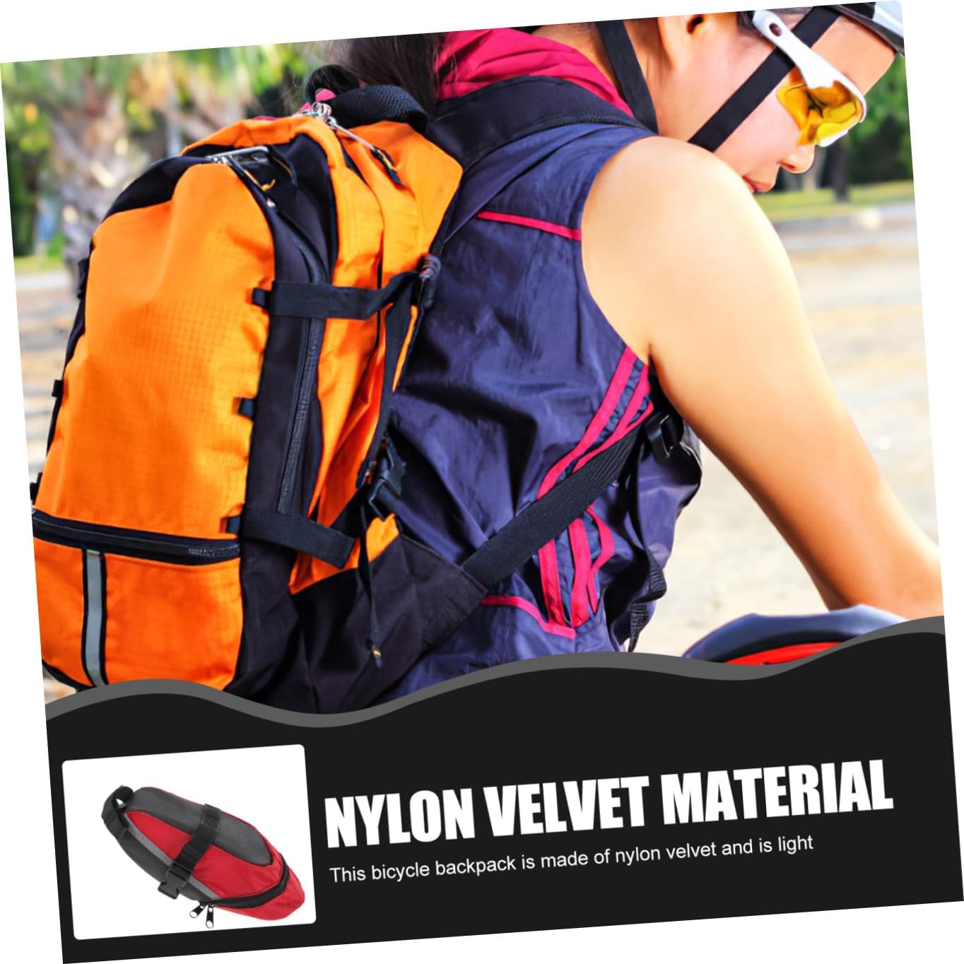 CHILDWEET Bike Seat Bag Mountain Bike Saddle Pouch Outdoor Cycling Backseat Storage Large Capacity Waterproof Red Seat Pack for Bicycle Travel and Tool Carry