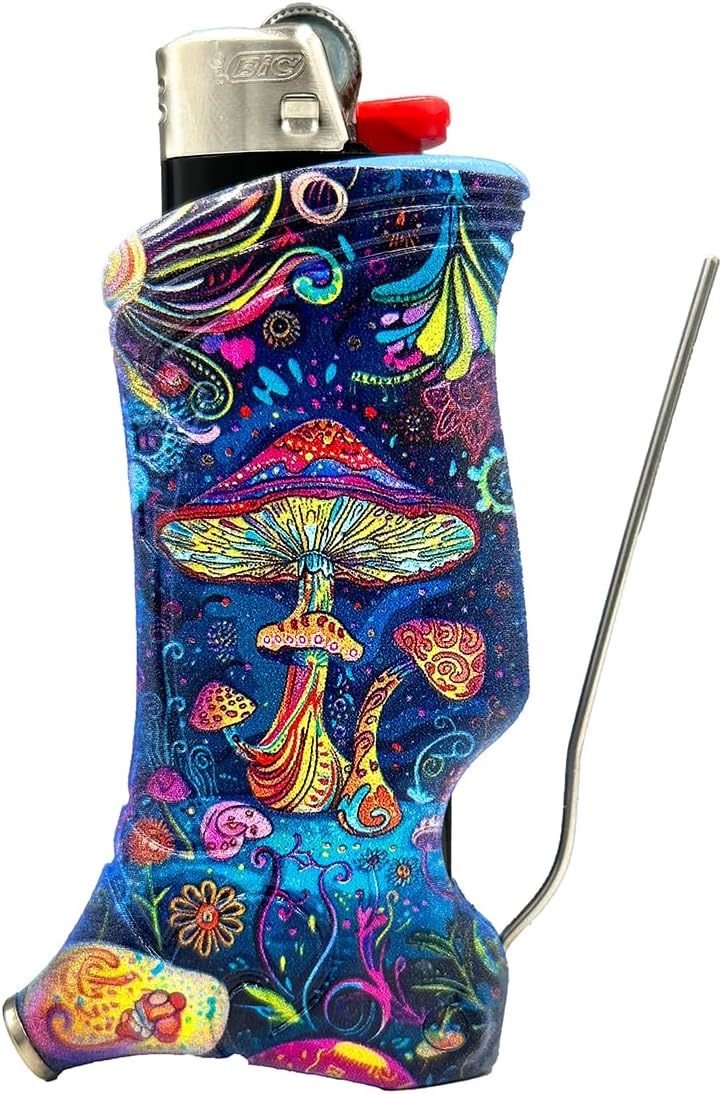 Bic Lighter Case Multi Tool, Night Time Design, All Inclusive Tool for Camping and Other