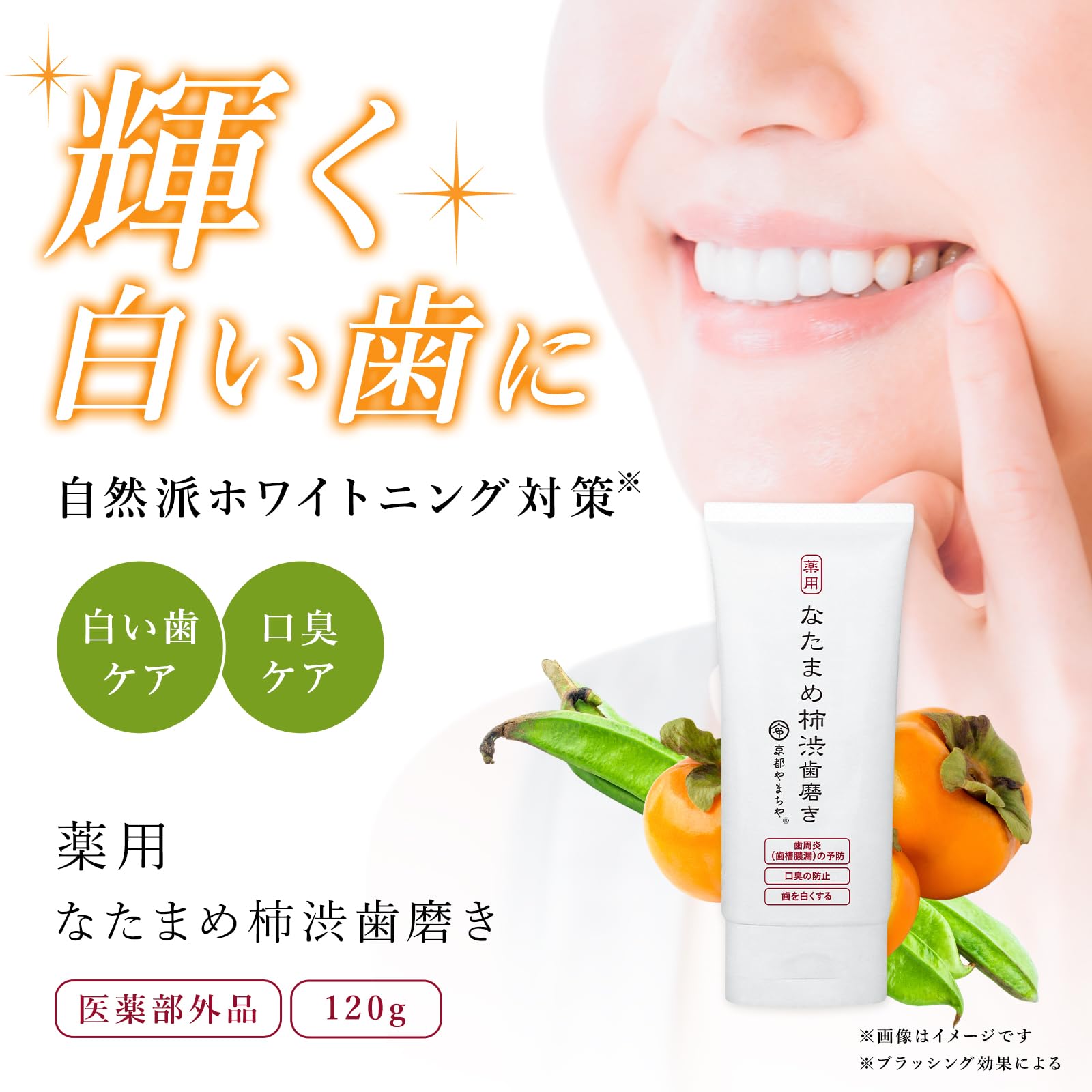 Amazon | 【公式】 医薬部外品 薬用 なたまめ柿渋歯磨き 120g