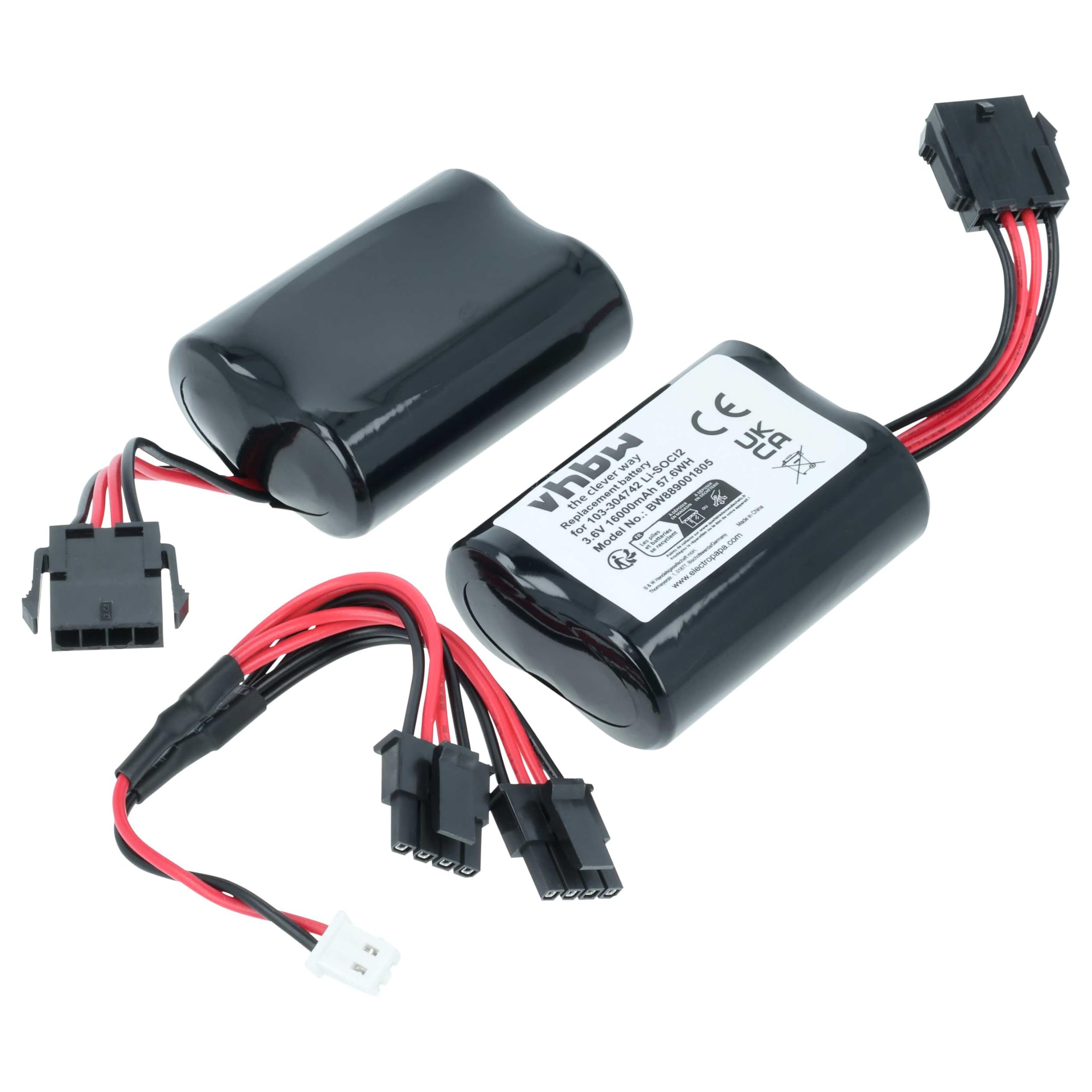 vhbw batteria compatibile con Visonic PowerMaxPro SR-740-PG2 sistema d'allarme, serena esterna wireless (16000mAh, 3,6V, Li-SOCl2)