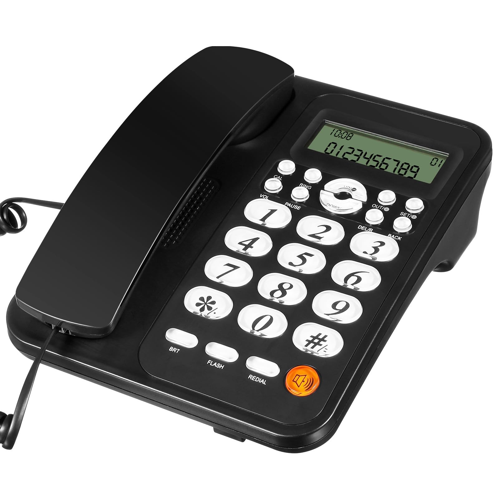 Téléphone filaire classique anti-interruption avec transfert d'appel - 8
