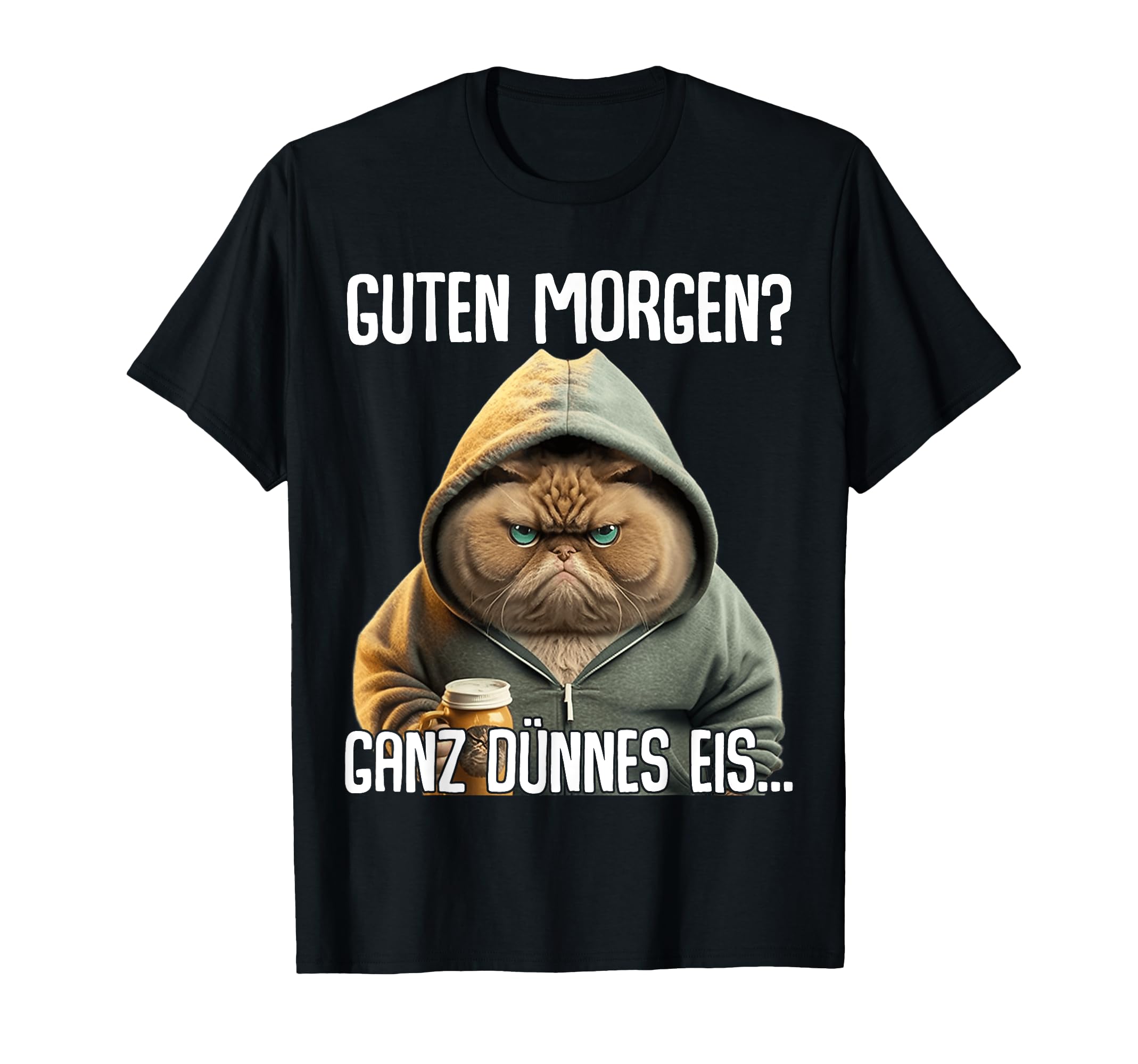 Shirtracer Turnbeutel Mit Katzenmotiv - Lustiger Guten Morgen Spruch Beutel