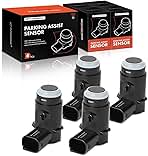 A-Premium 4-PC Rear PDC Reverse Backup Parking Aid Assist Sensor Compatible with Ford and Lincoln Models - F-150 F150 2009-2014, Mark LT 2010-2014, Replace# 9L3Z-15K859-D