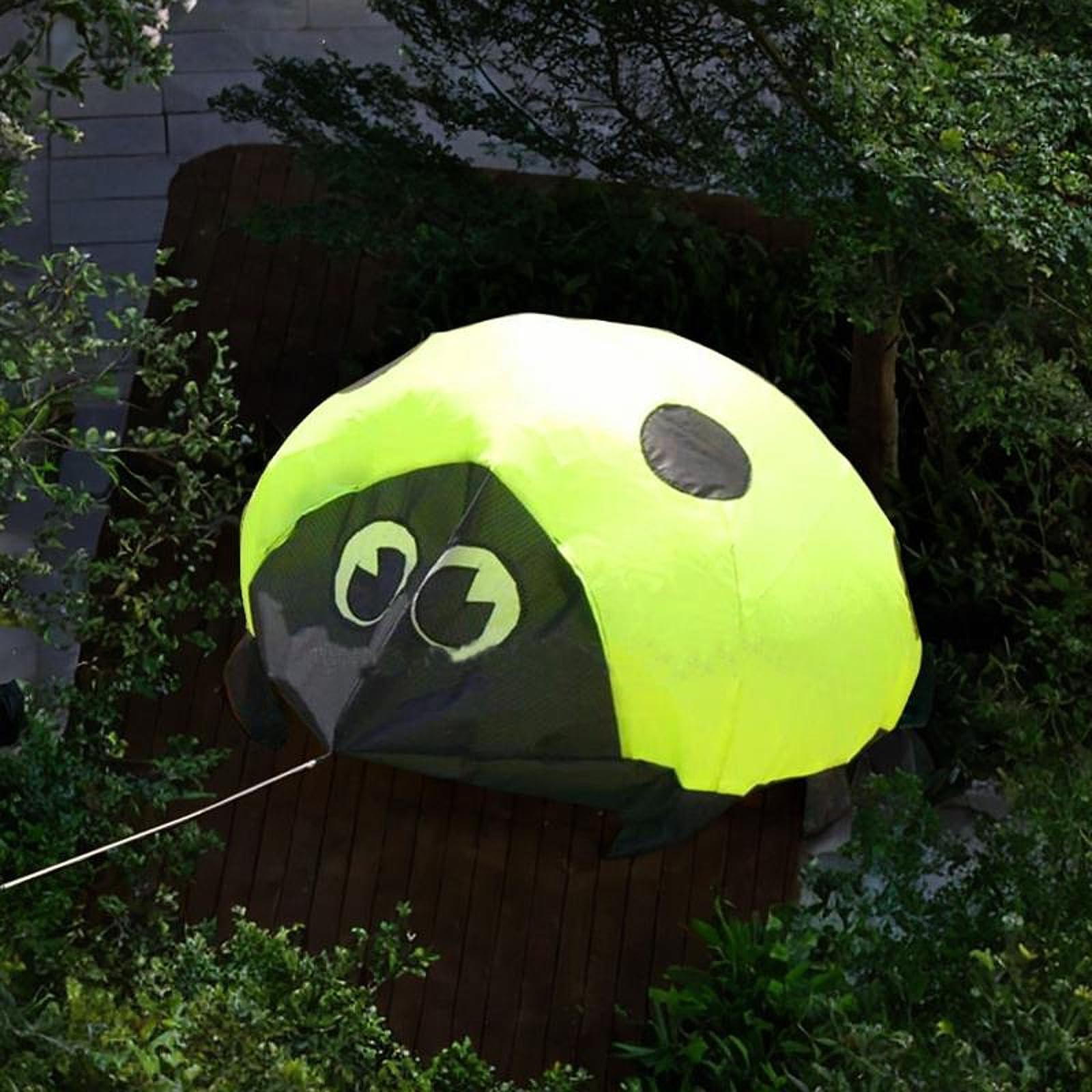 Cometa Grande con Forma de Mariquita, Juguete Infantil para Juegos Al Aire Libre, Actividades, Viajes Y Playa.