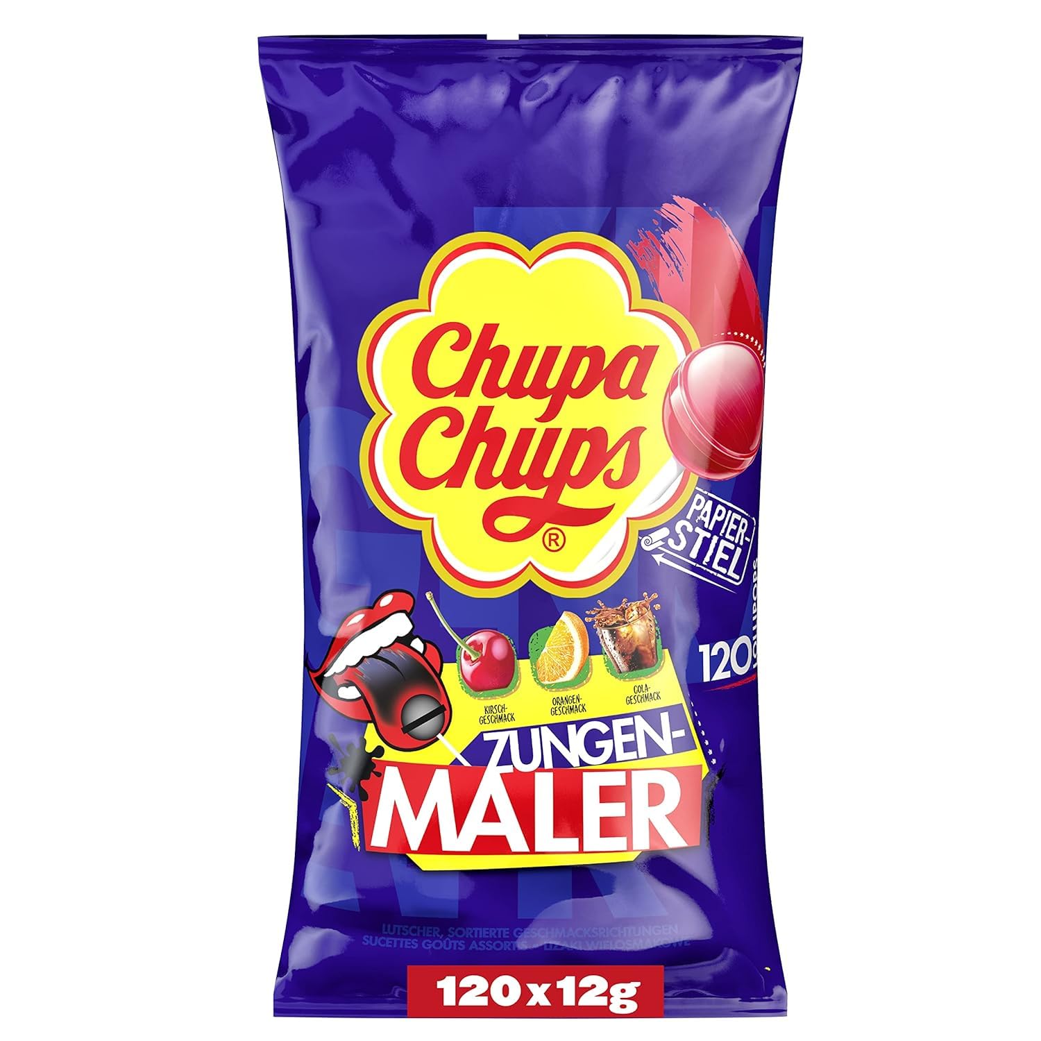 Chupa Chups Graffiti Lizaki barwiące język 120szt