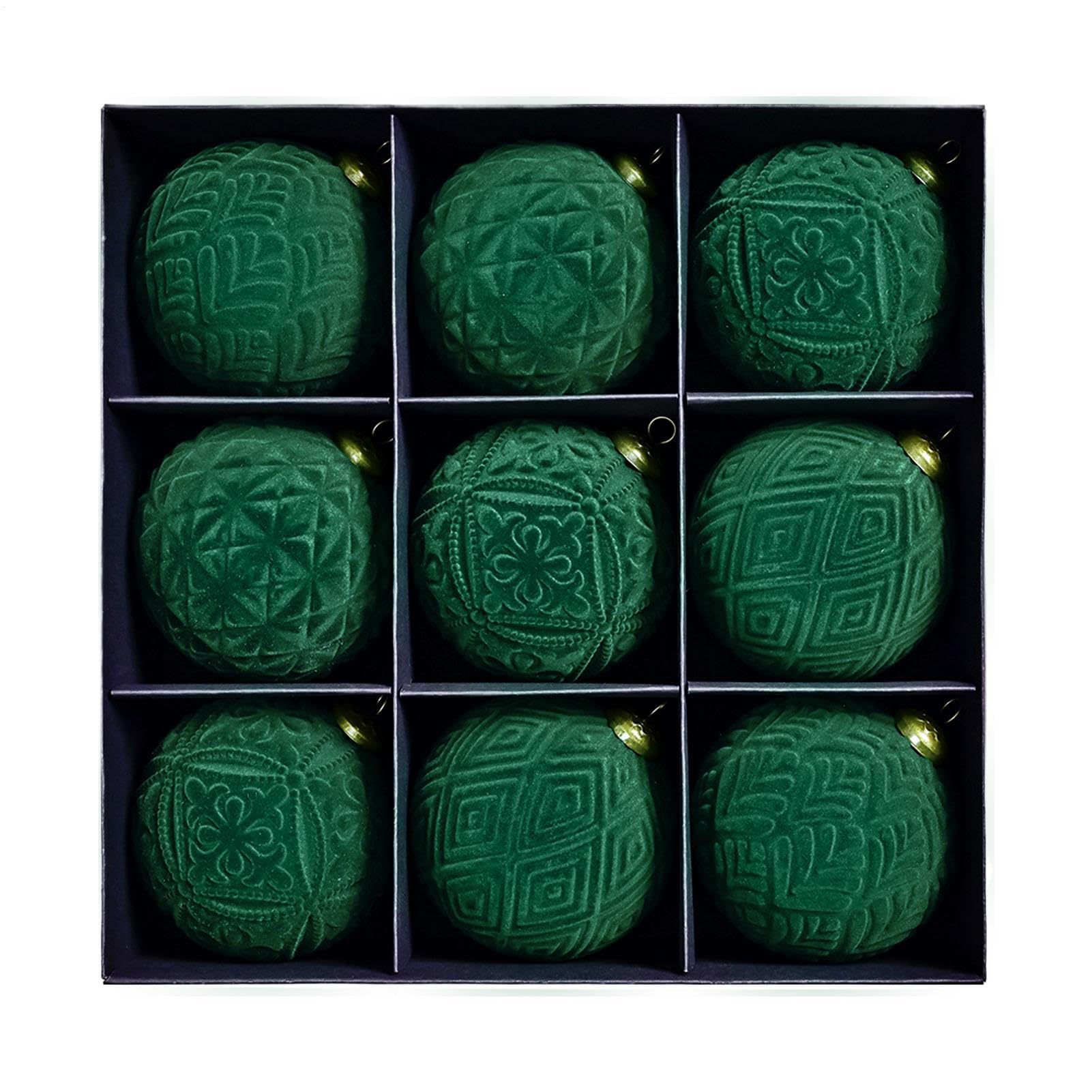 Boule de Noël en velours pour décoration de table et grand sapin extérieur