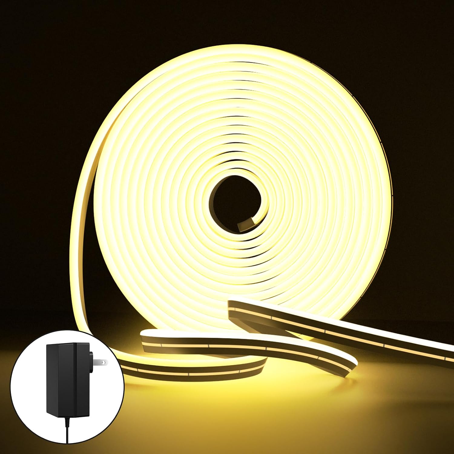 Amazon.com: Cocanree LED Neon Strip Lights, [Power Adapter Included] 16 ...