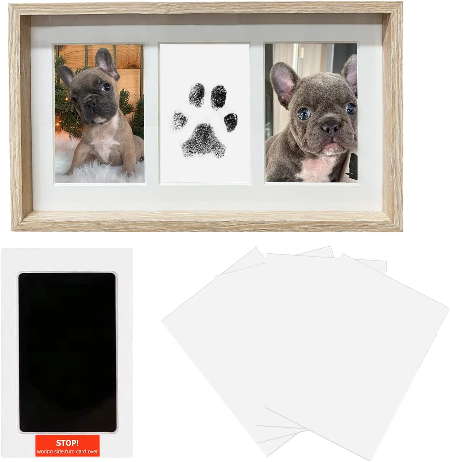 OYANTEN Paw Print Kit Frame Paw Print Stamp Pad for Dogs
