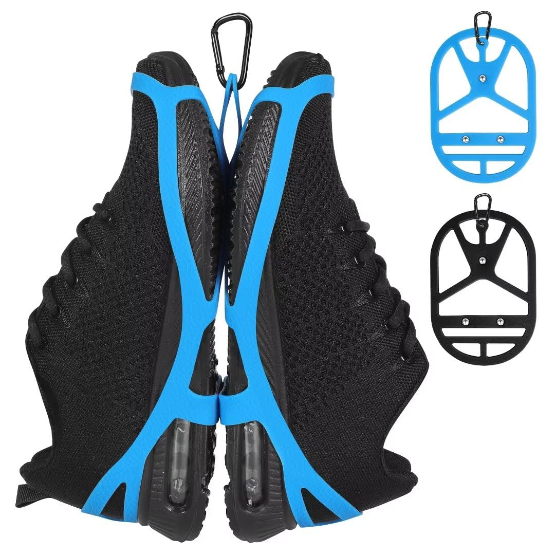 Shoe Holster, takyu 2 Pack Shoe Clips Silicone Shoe Holder for Backpack with Footwear Clip for Outdoor Climbing Hiking Trip, Hang Extra Shoes Cleats Boots on Your Bags