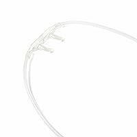 Vista 4 de Medline Soft-Touch Nasal Oxygen Cannula, Standard Connector, 4-ft. Tubing Length, Adult Size, Pack of 50