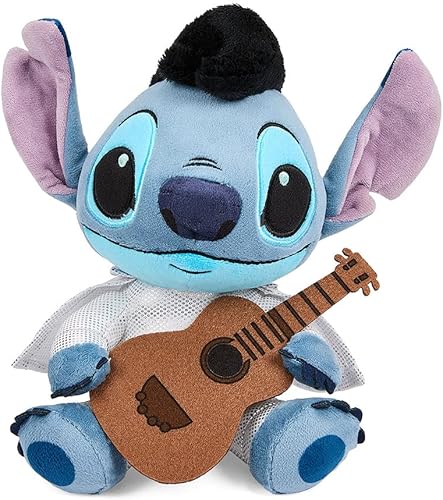 Disney Lilo and Stitch - Mono coleccionable brillante Elvis Stitch de 8 pulgadas, figura de peluche Phunny Kidrobot