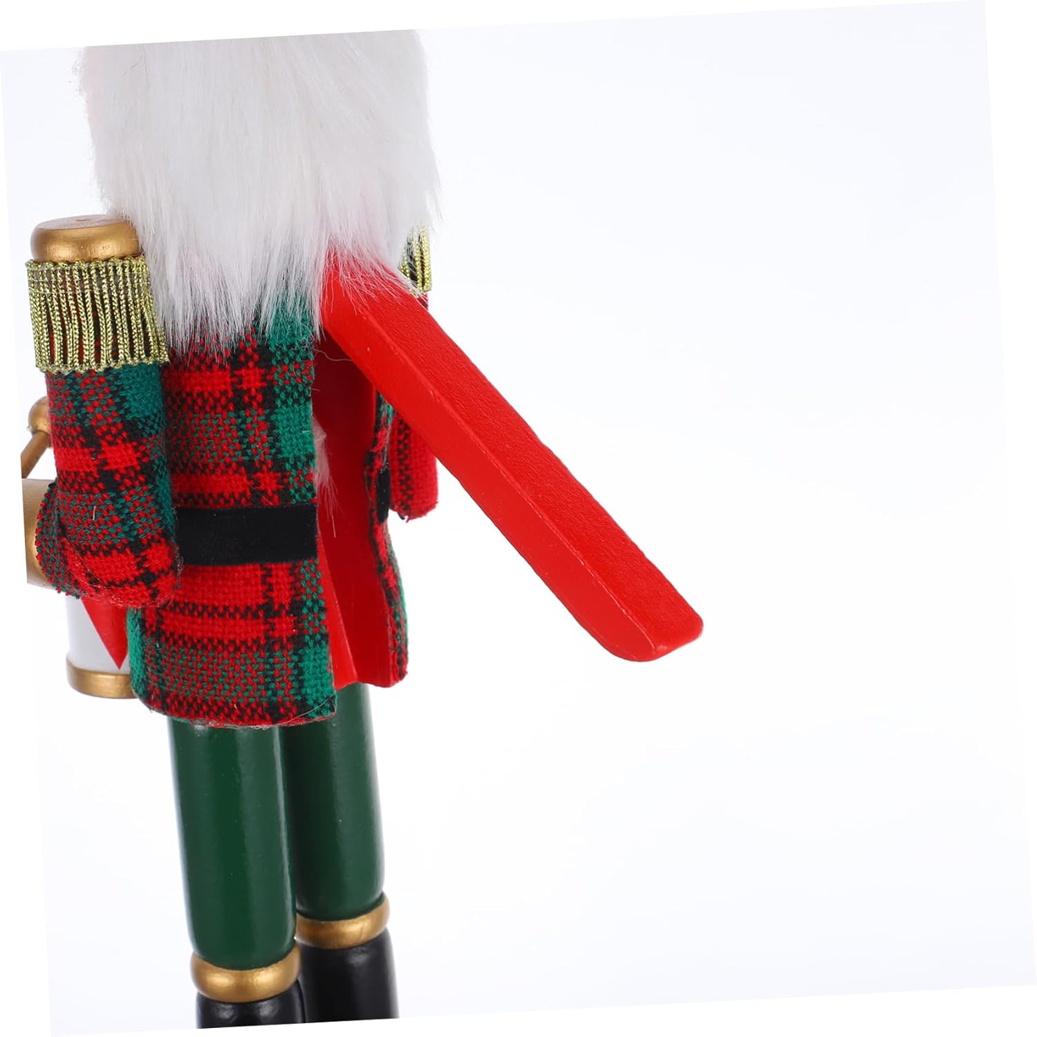 Cabilock Wooden Nutcracker Soldier for Christmas Decoration Adorable Xmas Nutcracker Figurine Charming Tabletop Decor for Holiday Festivities Break Resistant Multi Scene Use