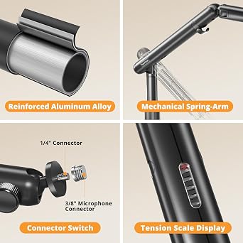 SupeDesk Overhead Camera Mount Adjustable Camera Support