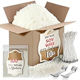 Etienne Alair Organic Soy Candle Wax for Candle Making, 10 lbs Natural Candles Making Supplies, Beeswax-Free, Paraffin-Free, Pure Soy Wax Flakes Perfect for Candles, Tealights and Melts