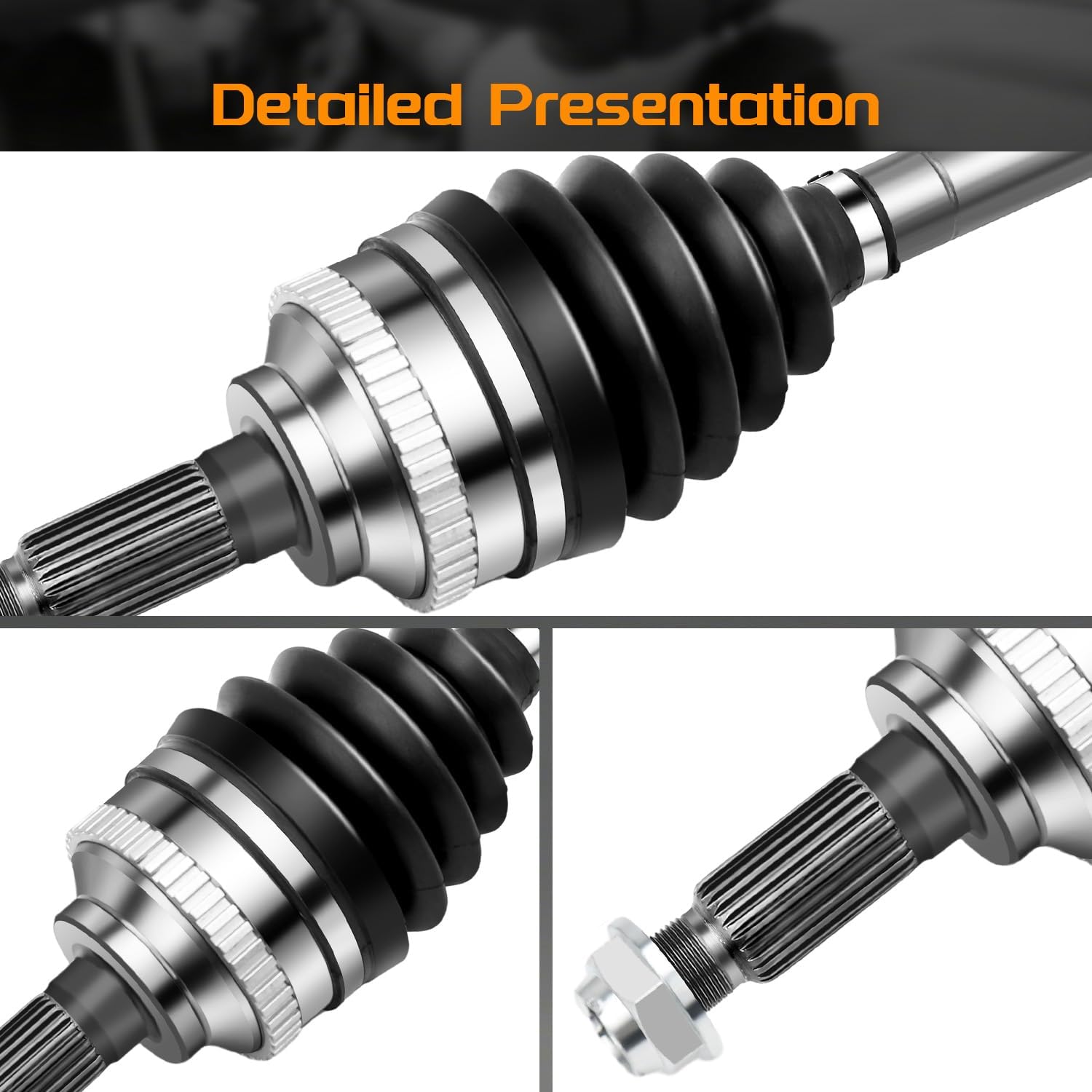 Front CV Axle Shaft Assembly Fit for Ford Escape 2001-2012; for Mazda Tribute 2001-2006, Tribute 2008-2009 Automatic Trans; for Mercury Mariner 2005-2011 - Passenger Side, 66-2086